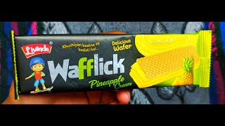 New Livinda Wafflick Delicious Wafer Biscuit Pineapple Cream Flavour  Wafer Biscuit [upl. by Nnitsuj]