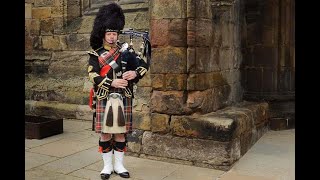 A Wedding Piper Welcomes guests arriving at a Scottish Wedding Ceremony Bagpipe Wedding Welcome [upl. by Aneerbas94]