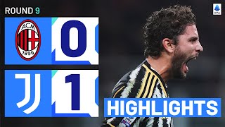 MILANJUVENTUS 01  HIGHLIGHTS  Locatelli edges 10man Milan  Serie A 202324 [upl. by Melisandra]