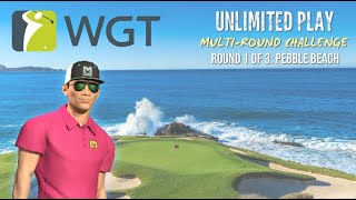 WGT Golf Unlimited Play MultiRound Challenge Round 1 of 3 Pebble Beach [upl. by Ileray]