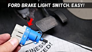 HOW TO REPLACE BRAKE LIGHT SWITCH ON FORD [upl. by Ecad248]