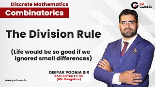 Lecture 8A  The Division Rule of Counting  Combinatorics  Discrete Mathematics  Deepak Poonia [upl. by Kemeny]