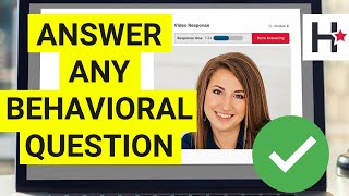 Answer ANY BEHAVIORAL HireVue question [upl. by Aymik]