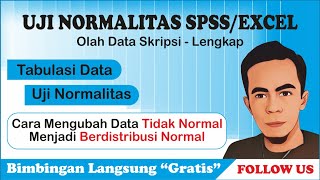 Cara Membuat Data Tidak Normal Menjadi Normal  Cara Mengatasi Data Yang tidak normal [upl. by Eirek750]