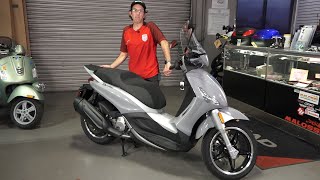 New 2021 Piaggio BV350 Beverly Tourer 350cc Scooter Review amp Ride [upl. by Wier]