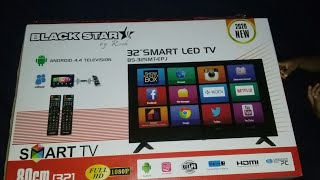 Unboxing the Black Star 32quot Smart LED TV BS32SMTEPJAndroid 44 TelevisionFull HD 1080P [upl. by Knowles]