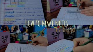 How to make aesthetic and essential notes 📝✍🏻 l As a 9th Grader 🖋️📚 l Productive vlog l study vlog 📑 [upl. by Zoe]