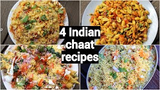 4 easy amp tasty chaat recipes  indian street style chaat recipes  चटपटी चाट रेसिपी [upl. by Ennad28]