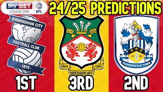 BOOKIES EARLY 2425 LEAGUE 1 PREDICTIONS [upl. by Theodora]