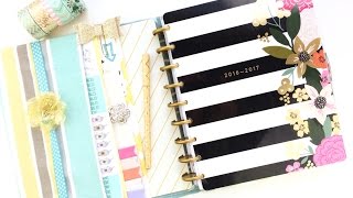 How to Make a Fabric Happy Planner Cover DIY Christmas Gift [upl. by Yenolem58]