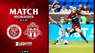 MATCH HIGHLIGHTS Toronto FC at New York City FC  July 26 2023 [upl. by Kiran]