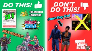 DO amp DON’T This Week September 5th12th In GTA 5 Online  DOUBLE MONEY MC Sell Missions amp Bonuses [upl. by Kasper]