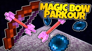 Minecraft  MAGIC BOW PARKOUR CHALLENGE  Use Arrows To Teleport Minecraft Parkour Mini Game [upl. by Eanom407]