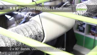 Fan Test SampP TD Silent 200 1000  Hydromag Grow Test Review [upl. by Conroy]