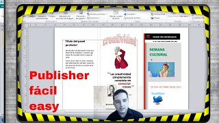 ¿cómo hacer un folleto en publisher  Tutorial completo [upl. by Iseabal]