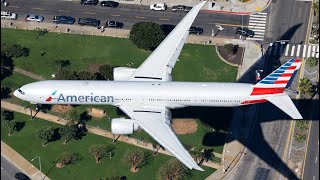 Emergency crash landing American Airlines Boeing 777 at Montijo Airport [upl. by Kailey]