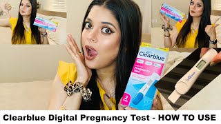 HOW TO USE Clearblue Digital Pregnancy Test  Result In Only 6 Days After LMP  Hindi [upl. by Ativoj]