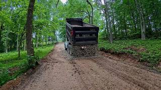 How To Fix A Rutted 22 Sloped Gravel Driveway [upl. by Nibram]