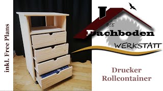 Drucker Rollcontainer inkl Bauplan [upl. by Rimidalg]