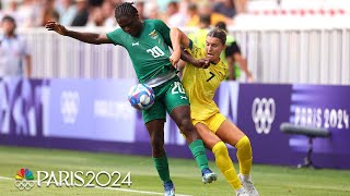 Australia comes back to win over Zambia in actionpacked goal feast  Paris Olympics  NBC Sports [upl. by Peltz]