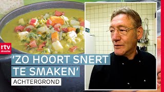 Chef kok Roelof maakt erwtensoep volgens het oude recept van zijn moeder  Nostalgie  RTV Drenthe [upl. by Goldie]