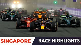 2024 Singapore Grand Prix  Full Race Highlights  Marina Bay Street Circuit Singaporegp  F124 [upl. by Atteval]