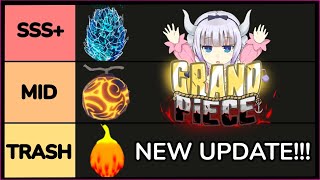 GPO OFFICIAL Valentine Update Devil Fruit Tier List  Grand Piece Online [upl. by Ydarb]