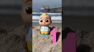 Learn Numbers 123 at the Beach CoComelon Toys cocomelon shorts [upl. by Enamrahc]