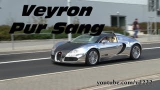 Bugatti Veyron Pur Sang  Full throttle at the Nurburgring [upl. by Teerpnam509]