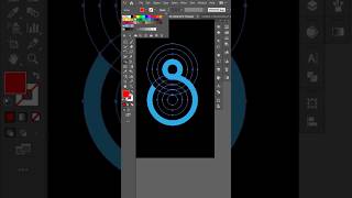 Adobe illustrator effect Overlapping Circle shape in adobeillustrator illustratortutorial shorts [upl. by Orlena300]