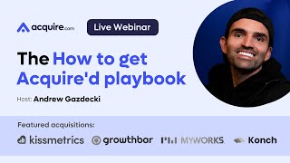 Playbook How to get Acquired with Andrew Gazdecki [upl. by Jennings]