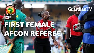 AFCON 2021 Meet the first woman to referee AFCON match [upl. by Jilli]