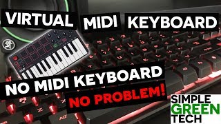 Virtual Midi Piano Keyboard  Tracktion T7 Tutorial [upl. by Loree210]