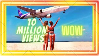 Boeing Plane Landing and Take Off Footage at Maho Beach St Maarten Aviation Airplane [upl. by Onitsuaf]