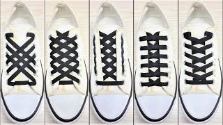 5 Ways to tie your shoelaces How to tie shoelaces Shoes lace styles shoelace shorts viral [upl. by Edualc372]