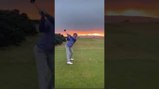 Beautiful sunset golf at Royal Dornoch 🏌️‍♂️🔥via Alan Murphy golfswing dpworldtour golf pgatour [upl. by Antoinette]