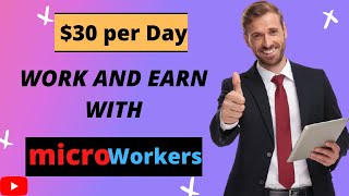 30 Clicking Ad I Microworkers Review Make Money from Home doing Micro Tasks I Data Entry Jobs 2022 [upl. by Cristin]