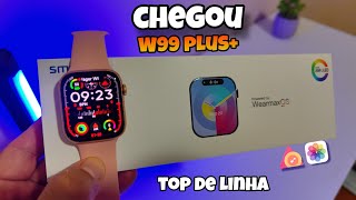 CHEGOU o W99 PLUS o MELHOR SMARTWATCH DO MOMENTO SUPER COMPLETO [upl. by Sayed]