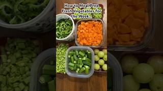 How to Store Vegetables in Fridge  How to Meal Prep Vegetables for the Week  Weekly Meal Planning [upl. by Htrow]