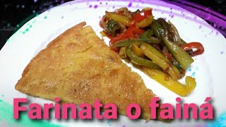 Farinata o fainá una receta de garbanzos diferente ¿Cómo la conoces tú ¿Con qué la acompañas [upl. by Aniara846]