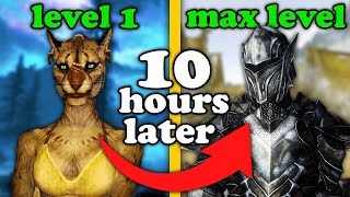 Fastest Way to MAX Level in Skyrim 2024 [upl. by Asirral414]