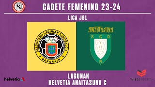 CF  LIGA  1ª FASE  J01  Lagunak vs Helvetia Anaitasuna C 20232024 [upl. by Anitsirt970]