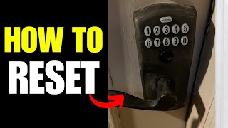 How To Reset A Schlage Door Lock Code [upl. by Lhok]