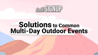 Solutions to Common MultiDay Outdoor Events [upl. by Ahselrak]