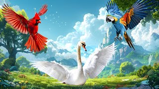 Bird Sounds Cardinal Swan Macaw and More [upl. by Giorgio835]