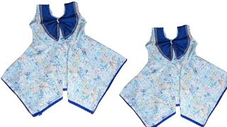 Simple Handkerchief baby frock cutting And stitching Very Easy Full Tutorial [upl. by Slack305]