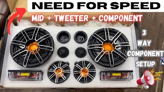 Need for speed component speaker  3 way component speakers Full range speaker car speaker audio [upl. by Osnofedli]