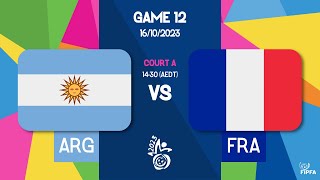 Argentina vs France  2023 FIPFA Powerchair Football World Cup [upl. by Llenrac535]