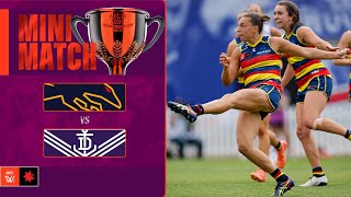 Adelaide Crows v Fremantle Mini Match  Semi Final 2024  AFLW [upl. by Aytnahs116]