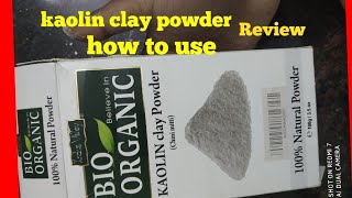 Kaolin clay powder powder review and small information in Tamil [upl. by Okwu]